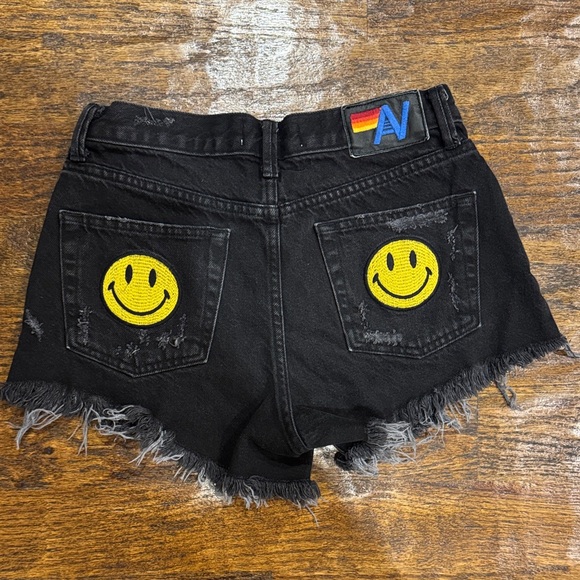 Aviator Nation Distressed Denim Women's Shorts - Picture 3 of 3